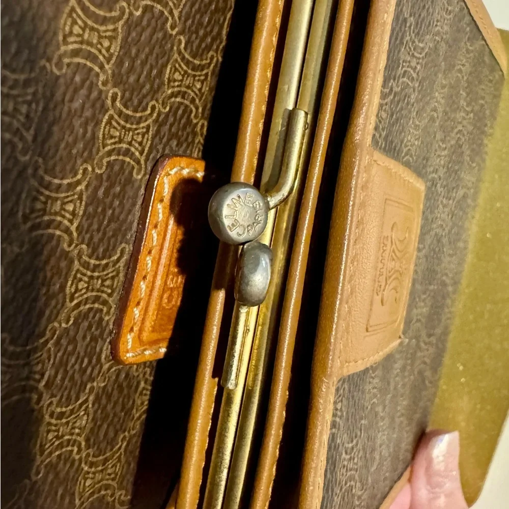 Vintage Celine Macadam Patterned Crossbody Bag and Wallet Set - Picture 11 of 14